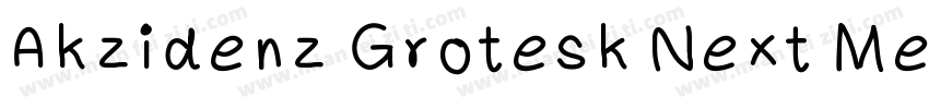 Akzidenz Grotesk Next Med字体转换